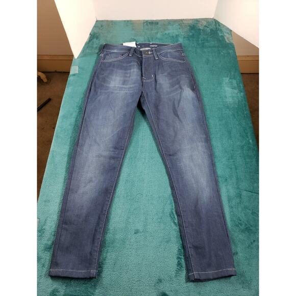 C&A Jeans Sz 28x28 Mens Blue Denim Stretch Pants Straight Button Closure NWT - Picture 2 of 13